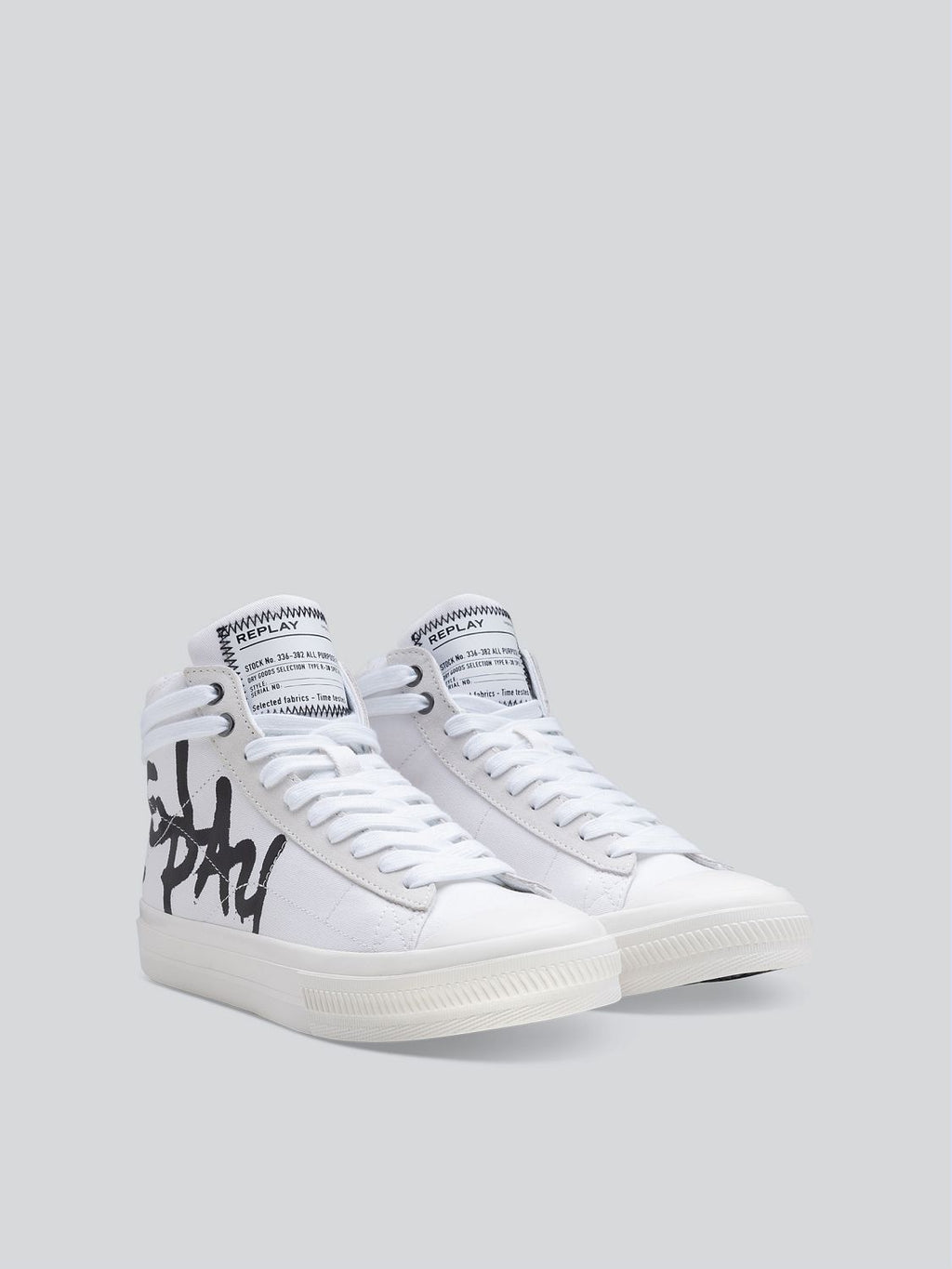 REPLAY SNAP TONE 2 MID-CUT SNEAKERS WITH LACES