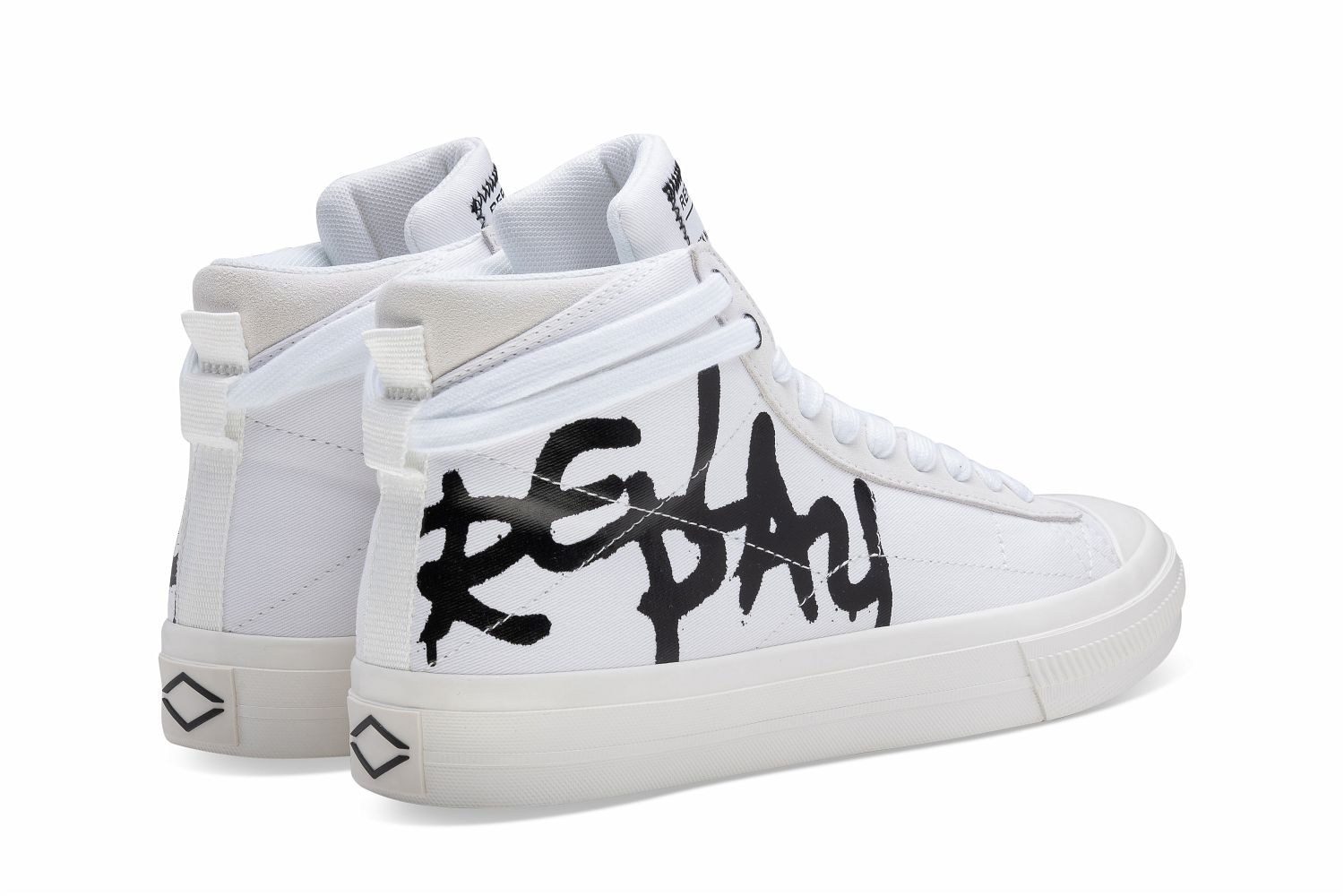Replay men’s Snap Tone 2 Grafiiti hightop sneaker