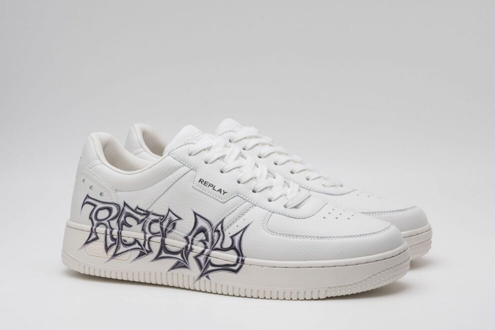 REPLAY EPIC M GRAFFITI SNEAKERS WITH LACES