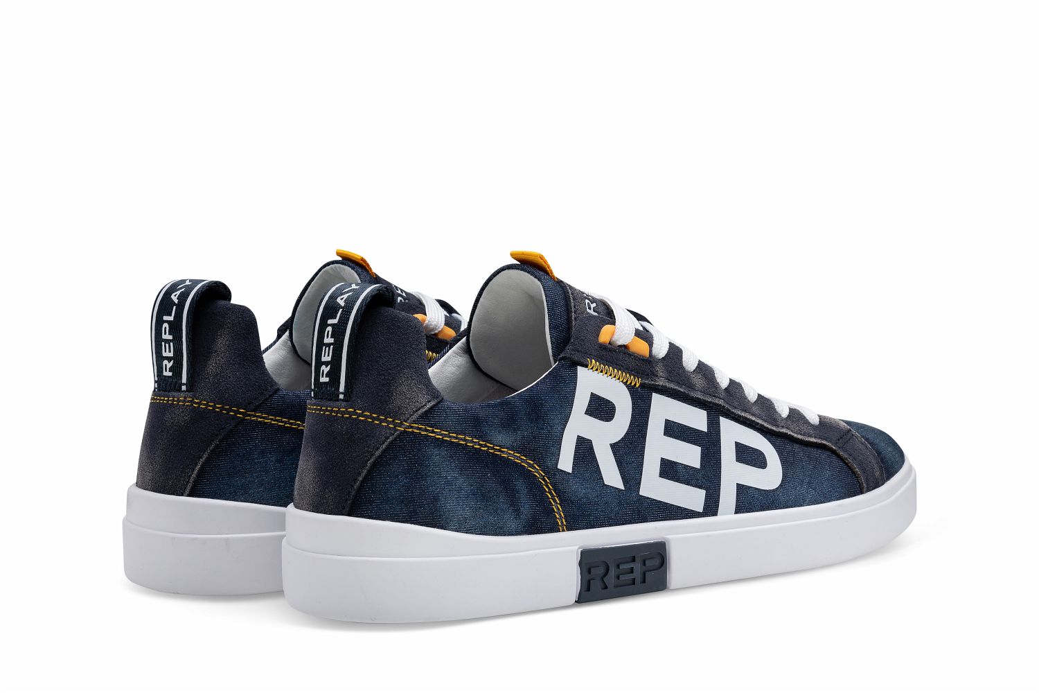 Replay men’s Polar Denim lace up sneaker