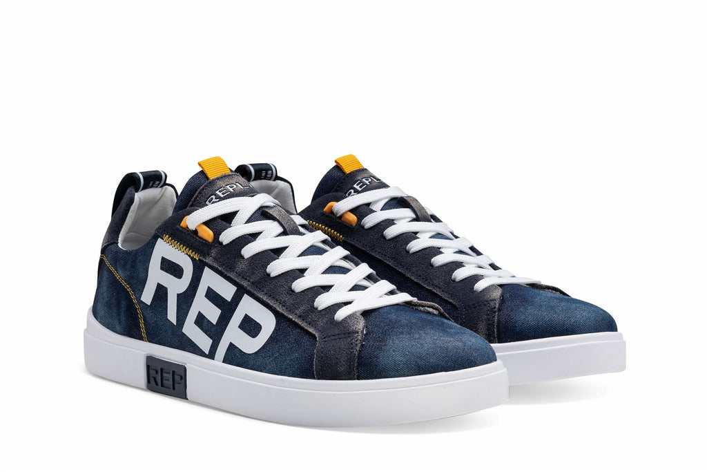 Replay men’s Polar Denim lace up sneaker