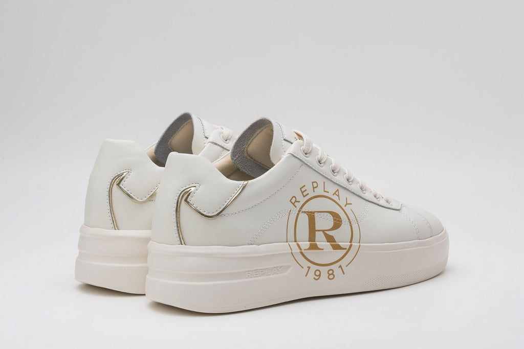 REPLAY UNIVERSITY W CIRCLE SNEAKERS WITH LACES