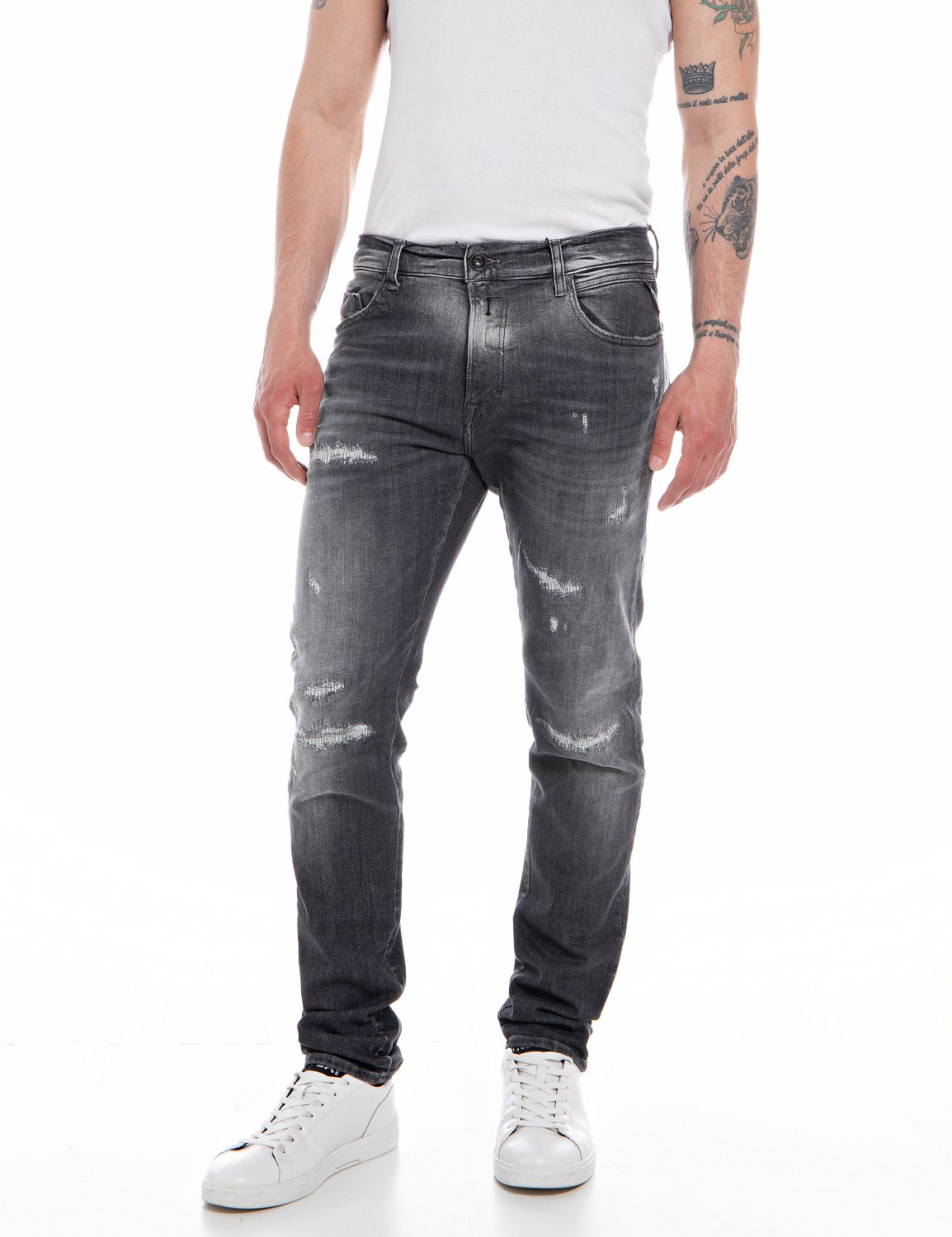 Replay men’s Aged eco slim fit Mickym jeans