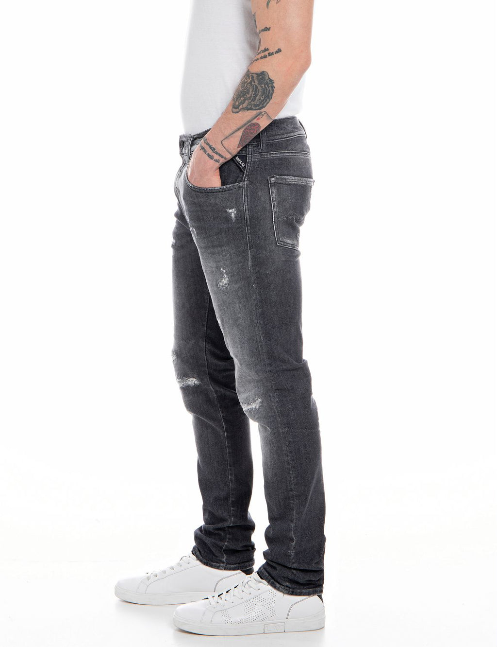 Replay men’s Aged eco slim fit Mickym jeans