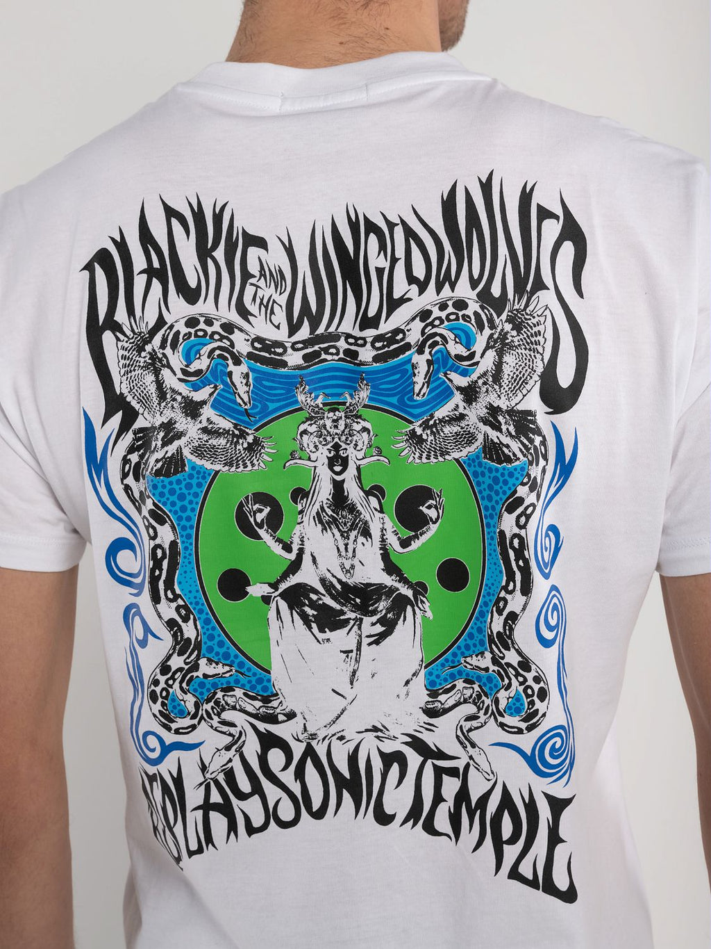 REPLAY ORGANIC COTTON T-SHIRT WITH PRINT