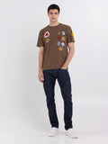 REPLAY T-SHIRT IN JERSEY WITH PATCH