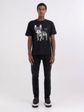 REPLAY JERSEY T-SHIRT WITH BULLDOG