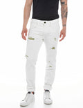 Replay men’s Broken Edge slim fit Anbass jeans