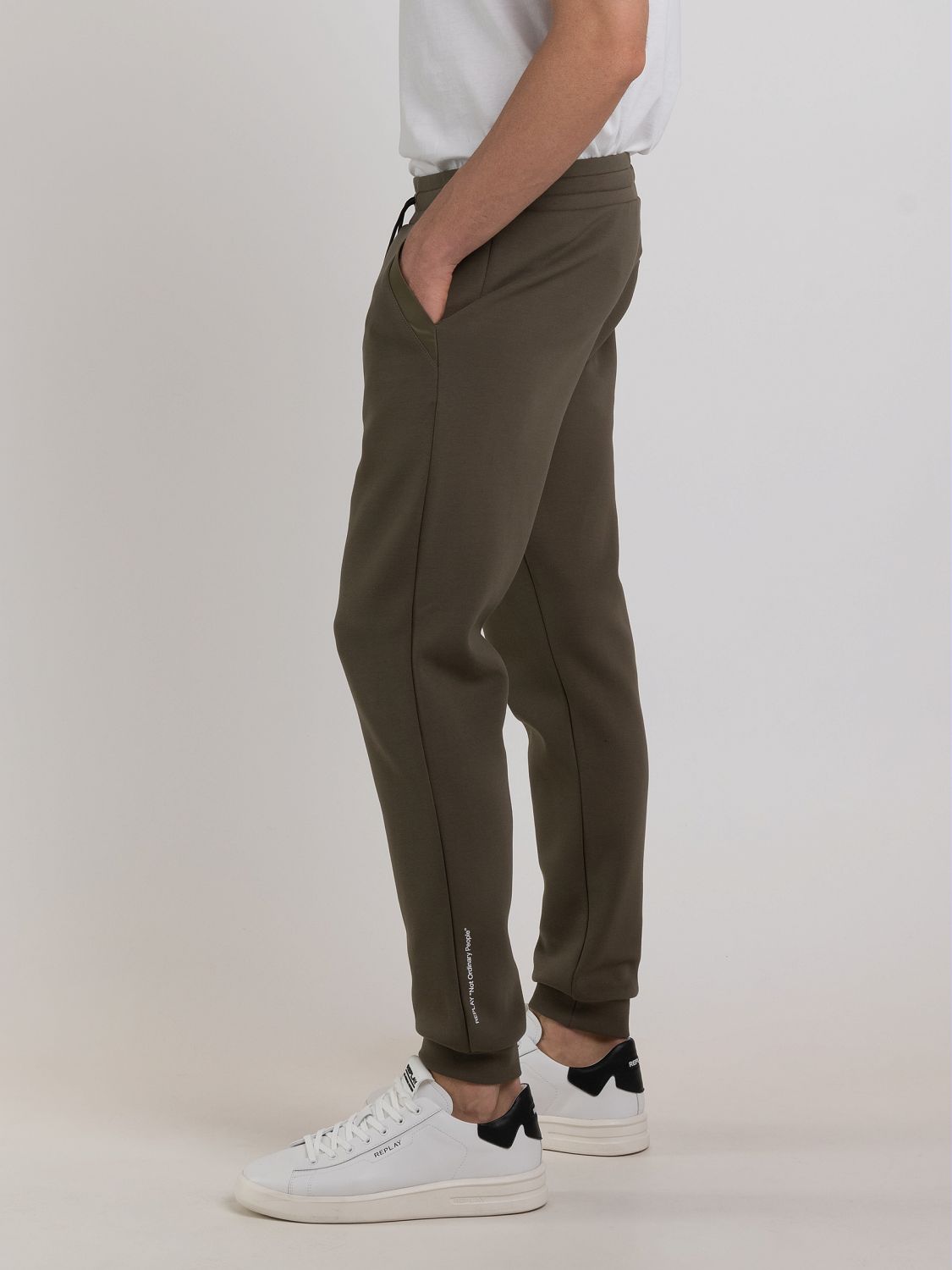 REPLAY JOGGER TROUSERS WITH DRAWSTRING