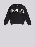 REPLAY LOOSE FIT SWEATSHIRT WITH ARCHIVE LOGO
