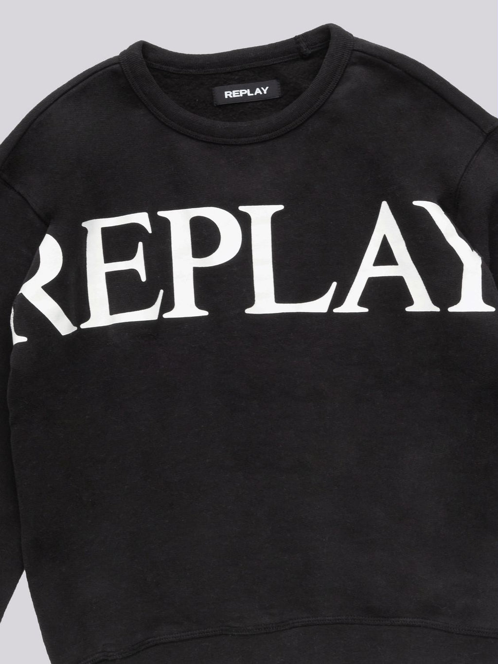 REPLAY LOOSE FIT SWEATSHIRT WITH ARCHIVE LOGO