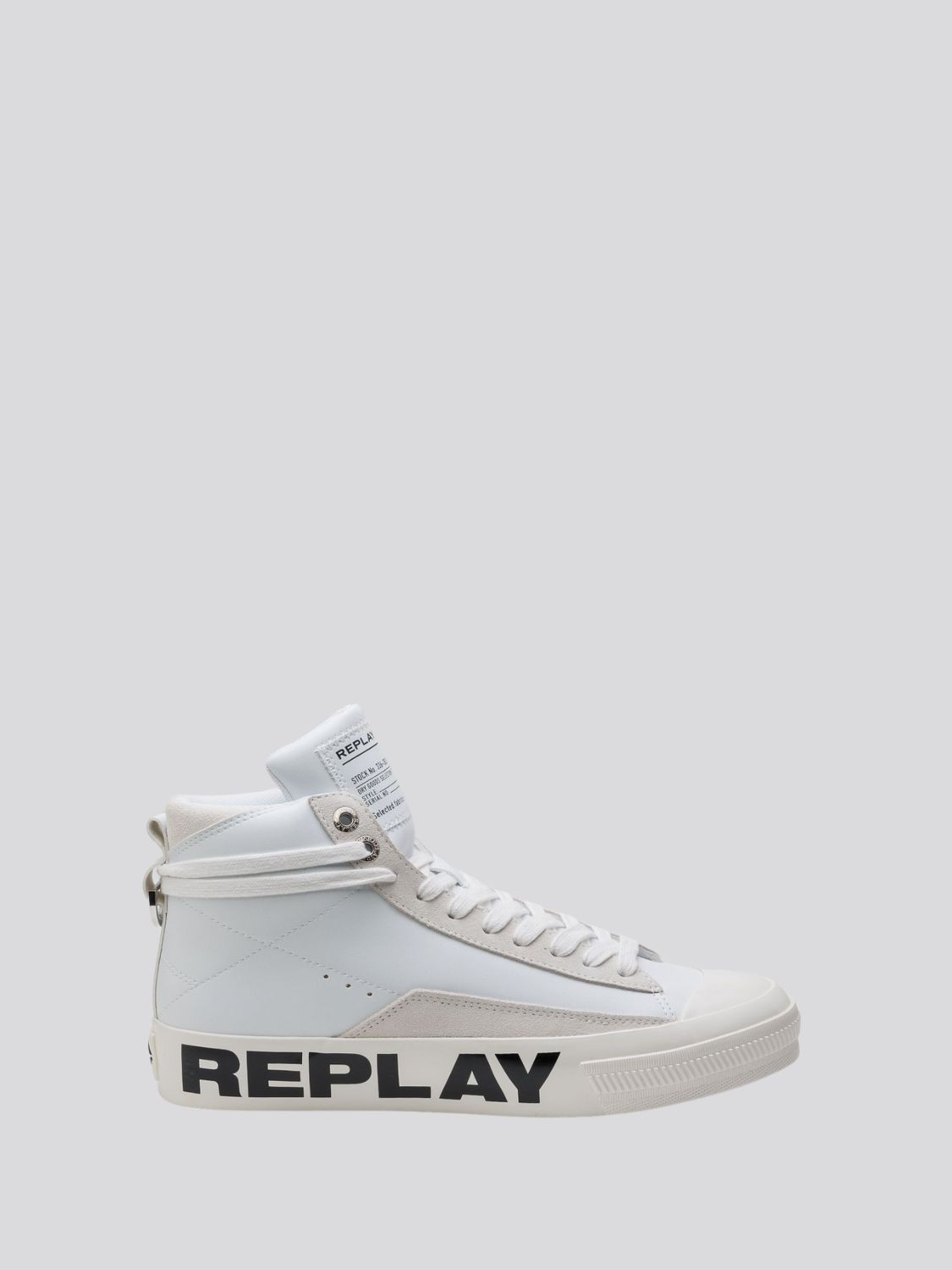 REPLAY SNAP CAMPUS MID CUT SNEAKERS WITH LACES