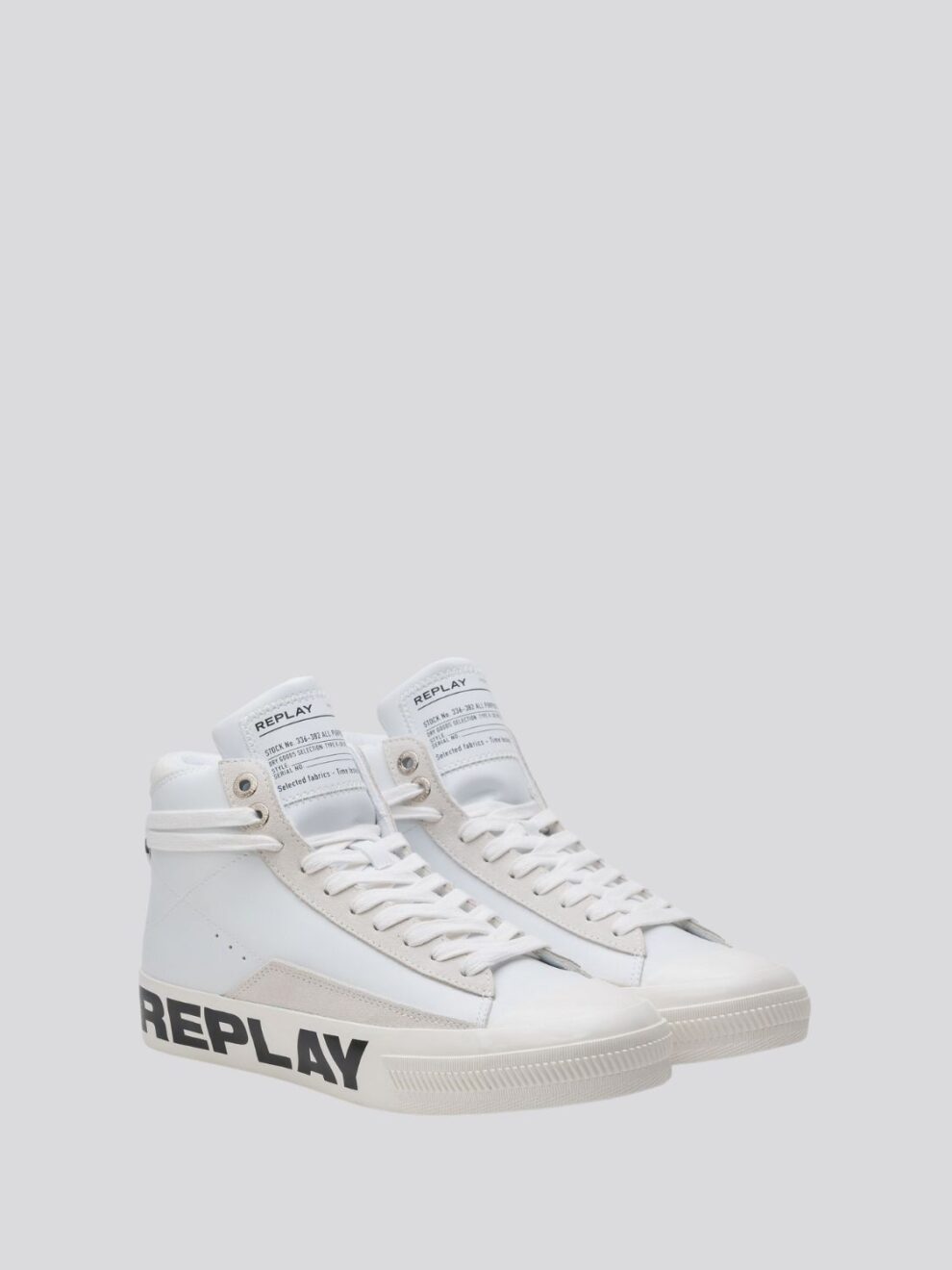 REPLAY SNAP CAMPUS MID CUT SNEAKERS WITH LACES