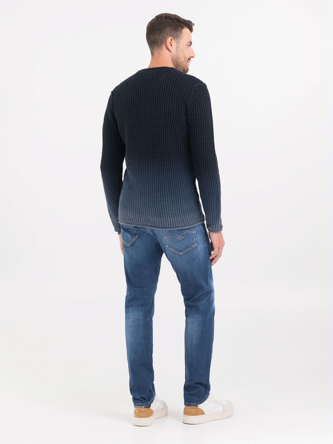 REPLAY GRADIENT CREWNECK SWEATER