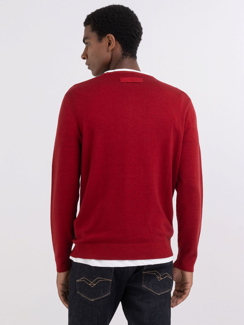 REPLAY CREWNECK SWEATER IN WOOL BLEND