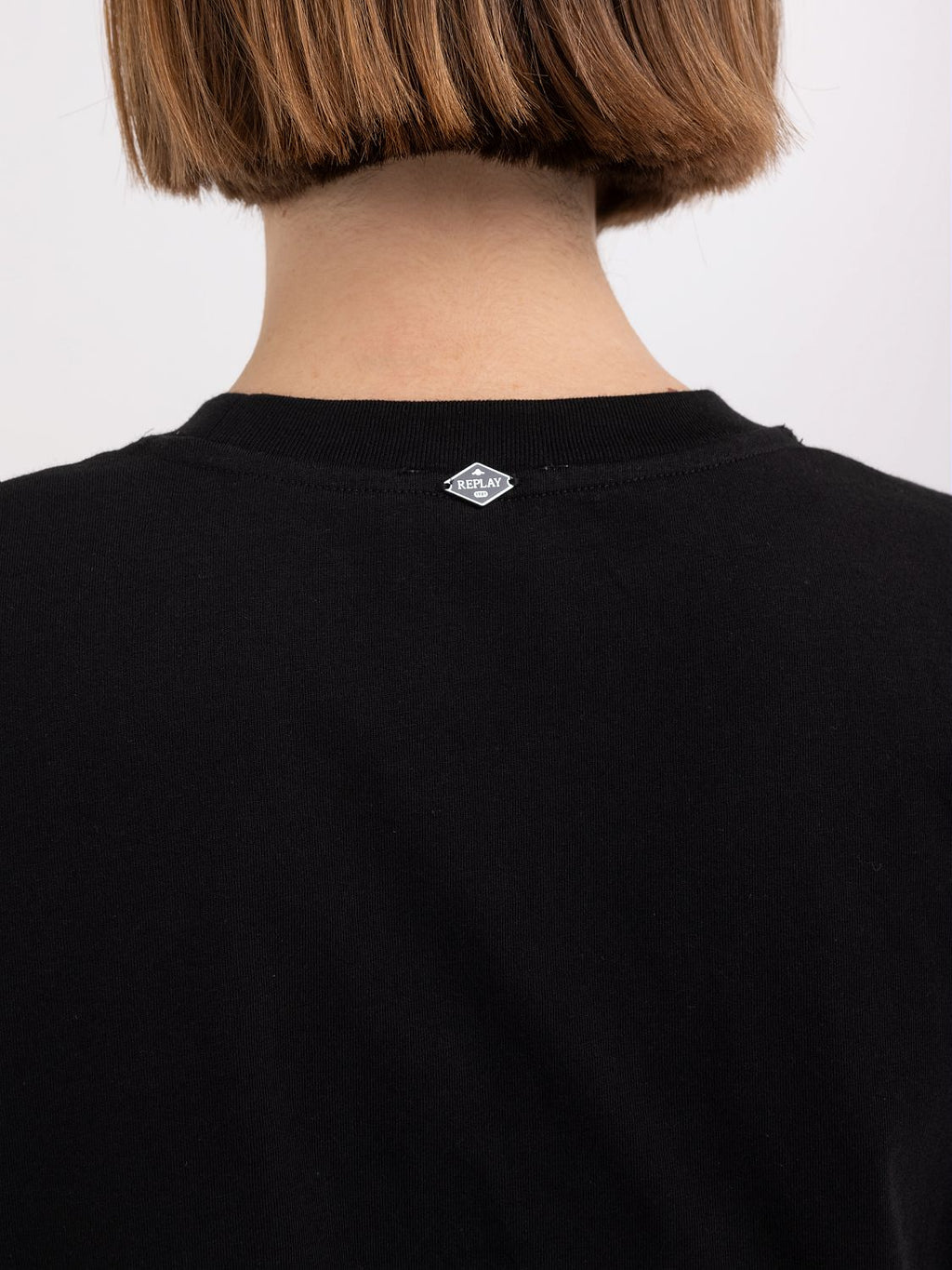 REPLAY OVERSIZED T-SHIRT IN JERSEY